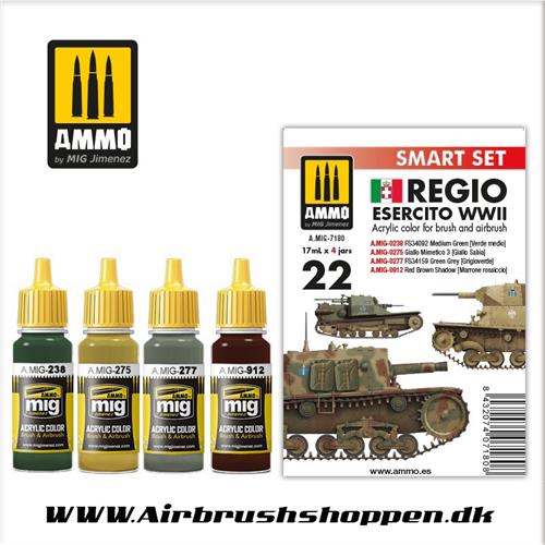 A.MIG 7180 Regio Esercito Color Smart Set 4 x 17 ml